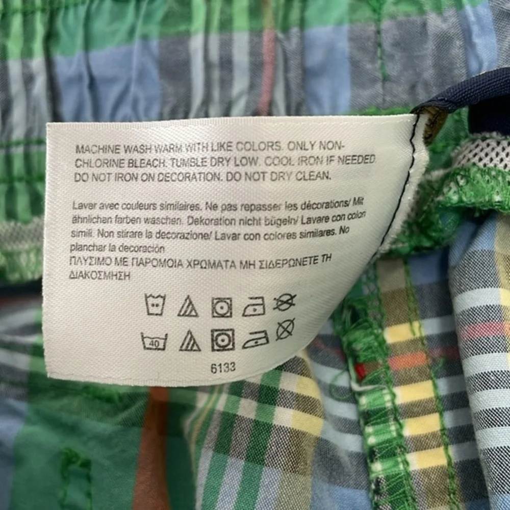 Brooks Brothers men’s Size Small plaid‎ swim trunks shorts. 7